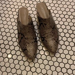 Vegan Snakeskin Lita Mule